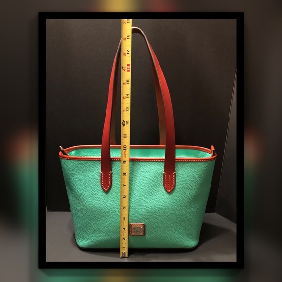 Dooney & Bourke Authentic Turquoise Shoulder Tote, New Without Tags - Picture 16 of 16